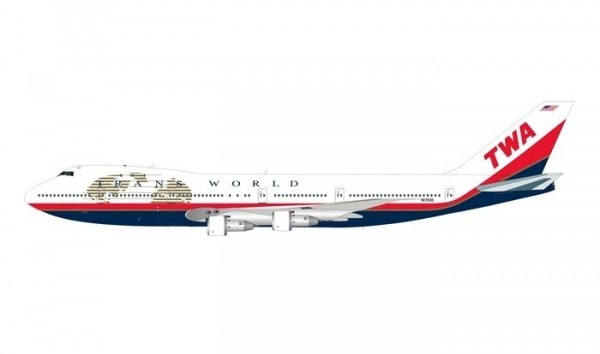 Hogan TWA Boeing 747-100 Scale 1:200