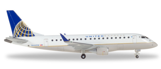 Herpa 562584 United Express (Republic Airlines) Embraer E170 - N644RW