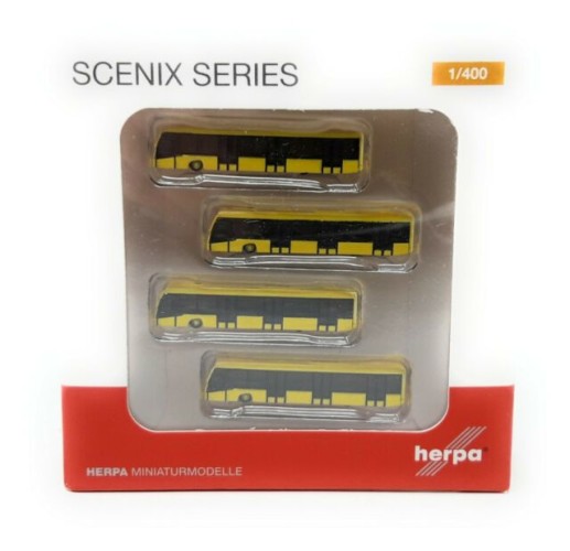 Herpa 562591 Scenix - Airport Bus Set - 4er Set