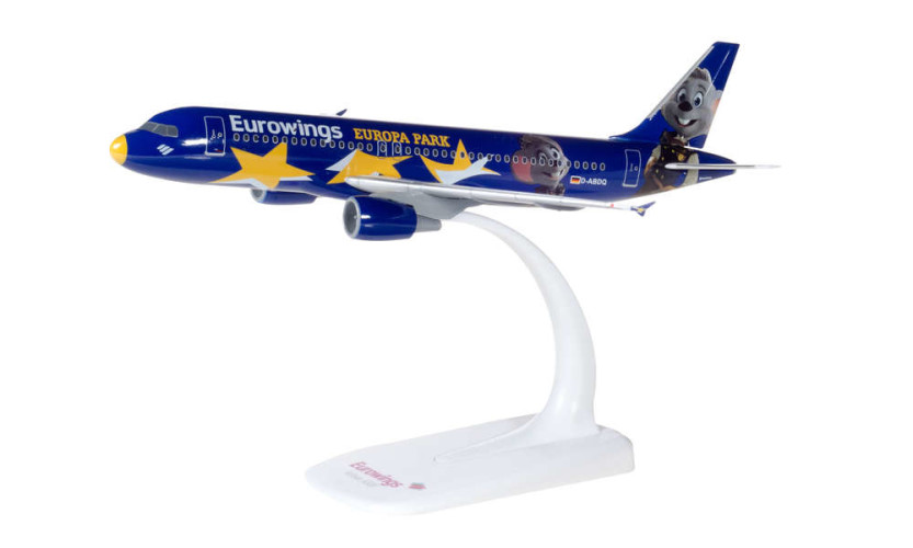 Herpa/Snap-Fit 611695 Eurowings Airbus A320 &quot;Europa-Park&quot;- D-ABDQ
