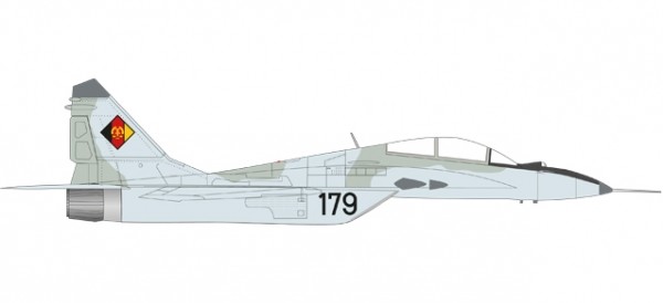 military Wings 580267 NVA/LSK (East German Air Force) Mikoyan Gurevich MiG-29UB - Jagdfliegergeschwader 3 &quot;Wladimir Komarow&quot;, Preschen AB - 179 black