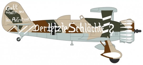 Oxford Model 81AC083S Henschel 123A, Lt. Hamann, 3./Schlachtfliegergruppe 50 (ohne Hakenkreuz)