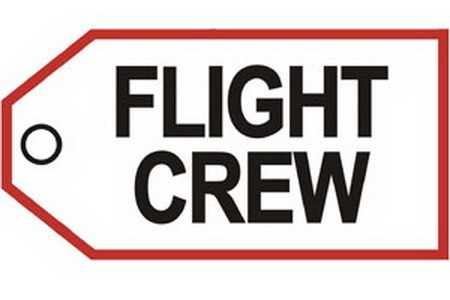 FLIGHT CREW WHITE Bag TAG Kofferanh&auml;nger