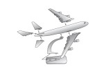 Herpa/Snap-Fit 612180 Emirates Airbus A380 &quot;United for Wildlife&quot; (N...