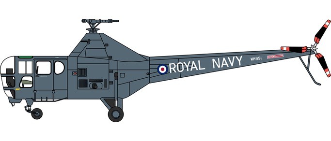 Oxford Model 8172WD001 Westland Dragonfly - Royal Navy, WH991, York- shire Air Museum