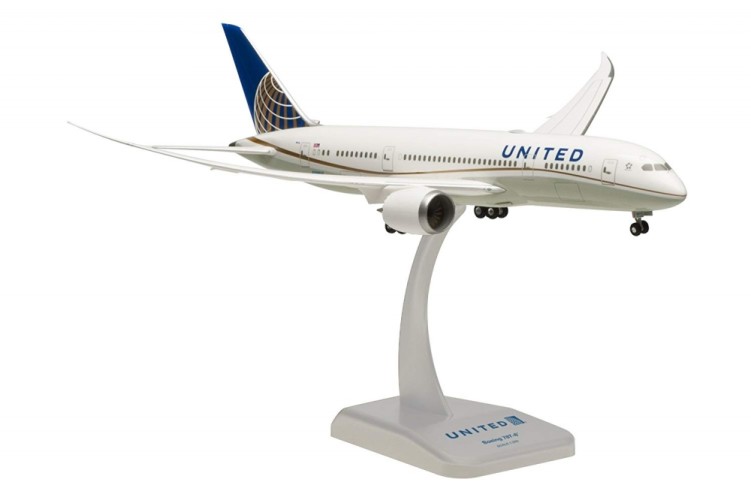 Hogan United Airlines Boeing 787-8 with WiFi Radome Scale 1:200