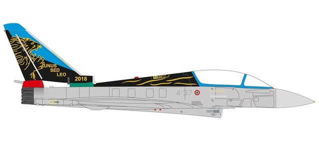 military Wings 580502 Italian Air Force Eurofighter Typhoon twin-seat - 20&deg; Gruppo 100th Anniversary, Grosseto Air Base