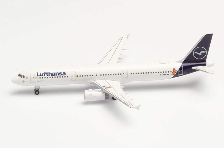 Herpa 533621 Lufthansa Airbus A321 &quot;Die Maus&quot;