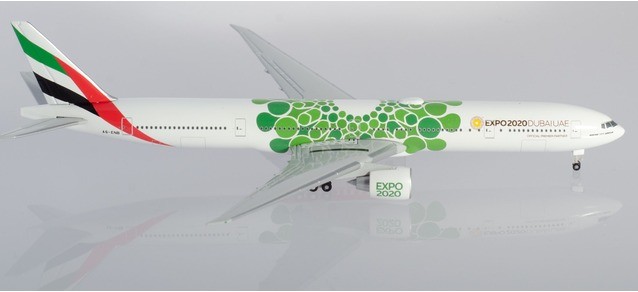 Herpa 533720 Emirates Boeing 777-300ER - Expo 2020 Dubai &quot;Sustainability&quot; Livery