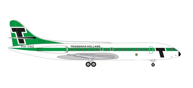 Herpa 533997 Transavia Sud Aviation Caravelle &quot;Provincie Gelderland&quot;