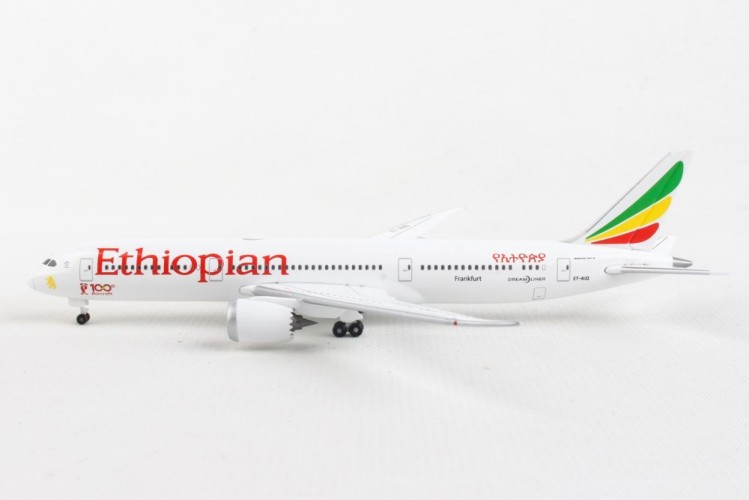 Herpa 533966 Ethiopian Airlines Boeing 787-9 Dreamliner