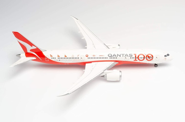 Herpa 570756 Qantas Boeing 787-9 Dreamliner - 100th...