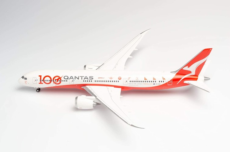 Herpa 570756 Qantas Boeing 787-9 Dreamliner - 100th Anniversary &quot;Longreach&quot;