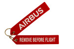 Airbus Schl&uuml;sselanh&auml;nger Remove Before Flight Rot large 160 x 30 mm