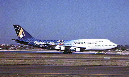 AK Ansett Australia - Boeing B-747-300 #323