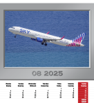 Airplanes Wandkalender 2025 34x30 cm