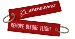 Remove Before Flight Schl&uuml;sselanh&auml;nger Boeing/red 125 x 25 mm