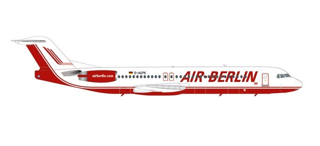 Herpa 571203 Air Berlin Fokker 100 &ndash; D-AGPK