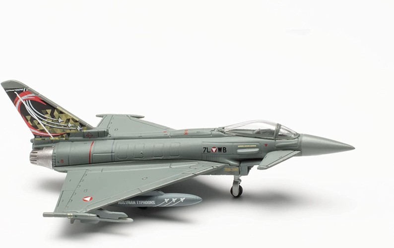 Herpa 571210 Austrian Air Force Eurofighter Typhoon -&Uuml;berwachungsgeschwader, Zeltweg Air Base &quot;Austrian Typhoons&quot; &ndash; 7L-WB
