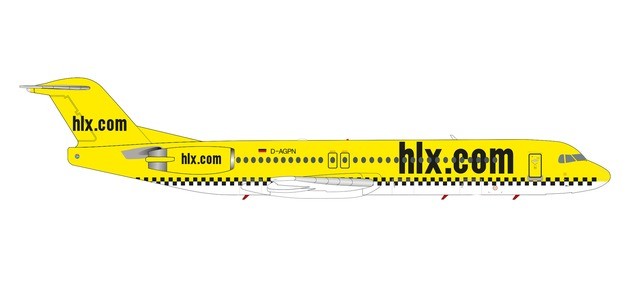 Herpa 571258 Hapag-Lloyd Express Fokker 100