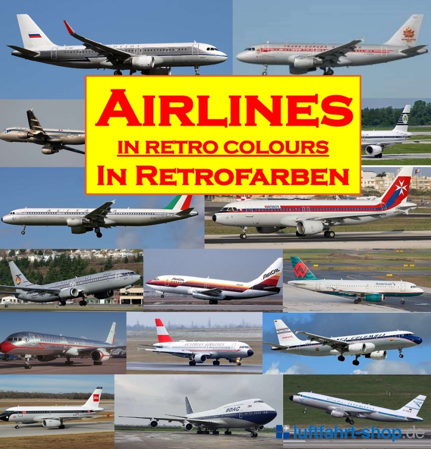 Wandkalender 48x34 cm Airliners in special colours 2022
