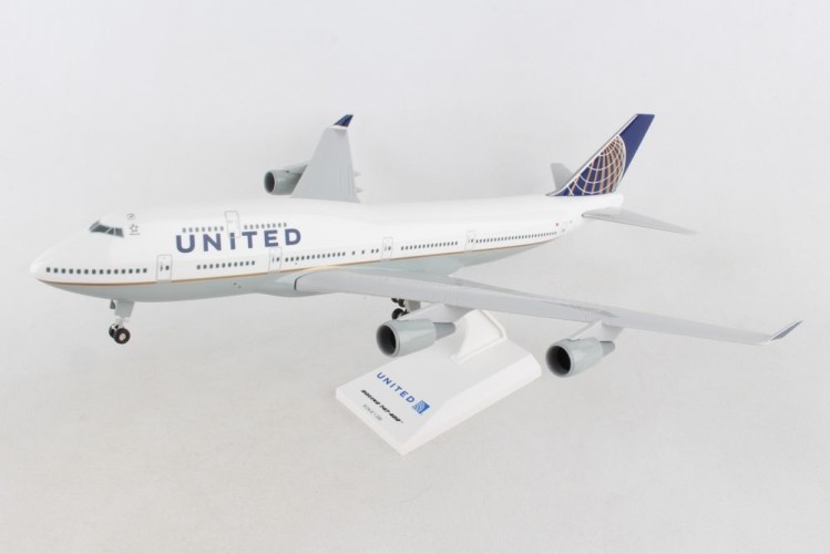 Skymarks Boeing 747-400 United Airlines &quot;Post Co Merger&quot; Scale 1/200
