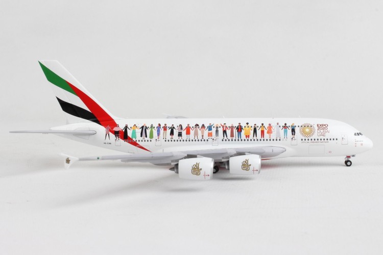 GeminiJets GJUAE1959 Emirates Airbus A380-800 &quot;Year of Tolerance&quot; livery A6-EVB Scale 1/400