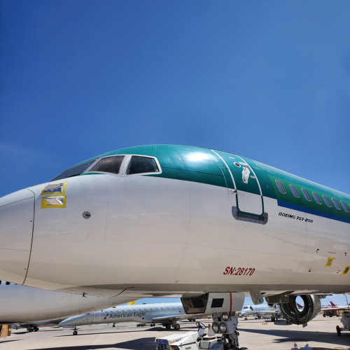 Aviationtag - Aer Lingus Boeing 757 &ndash; EI-LBT - Schl&uuml;sselanh&auml;nger aus original Flugzeughaut -