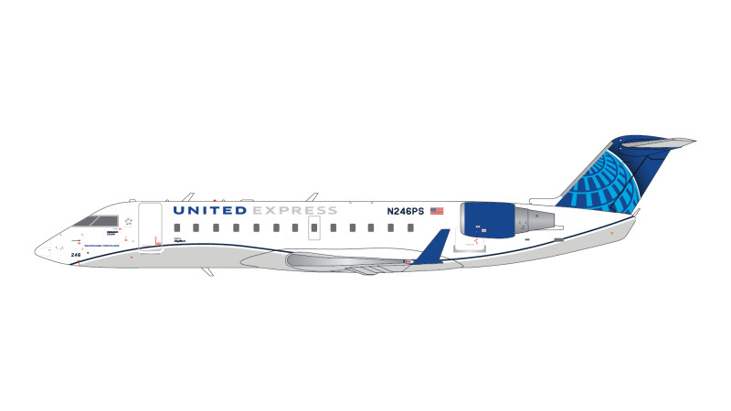 Gemini G2UAL958 Bombardier CRJ-200LR United Express/SkyWest Airlines N246PS Scale 1/200
