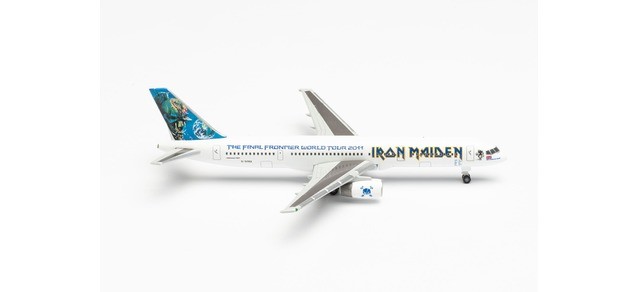 Herpa 535267 Iron Maiden (Astraeus) Boeing 757-200 &ldquo;Ed Force One&rdquo; - The Final Frontier World Tour 2011 &ndash; G-STRX