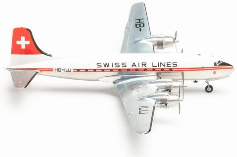 Herpa 571357 Swiss Air Lines Douglas DC-4 &ndash; HB-ILU...