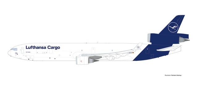 Herpa/Snap-Fit 613224 Lufthansa Cargo McDonnell Douglas...