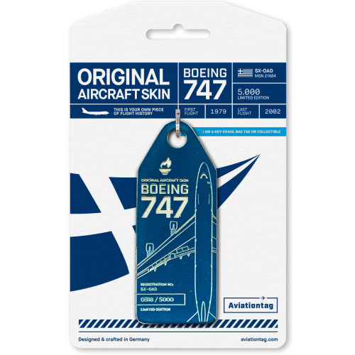 Aviationtag - Olympic Airways Boeing 747 - SX-OAD -...