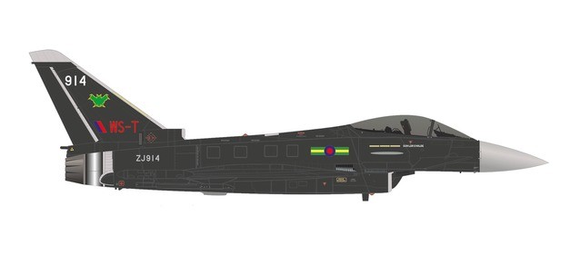military Wings 580700 Eurofighter Typhoon - No IX(B) Squadron, RAF Lossiemouth - &ldquo;Batman&rdquo; Agressor scheme &ndash; ZJ914 / WS-T