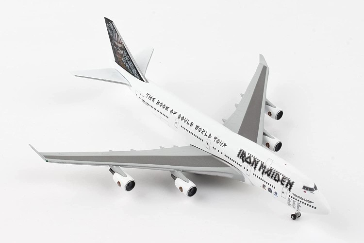 Herpa 535564 Iron Maiden (Air Atlanta Icelandic) Boeing 747-400 &ldquo;Ed Force One&rdquo; - The Book of Souls World Tour 2016 - TF-AAK
