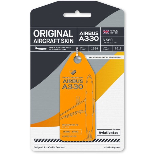 Aviationtag - Thomas Cook Airbus A330 - G-MLJL (yellow) -...
