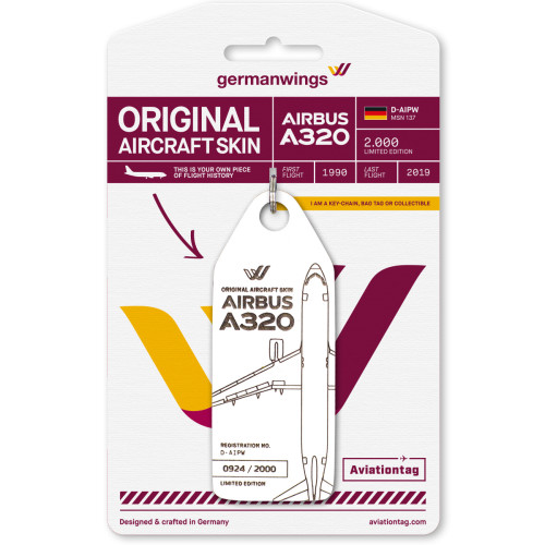 Aviationtag - Germanwings Airbus A320 - D-AIPW (white) -...
