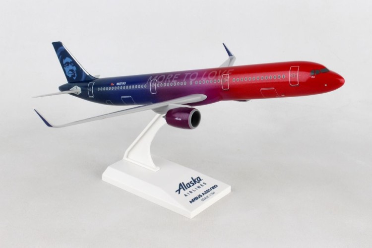 Skymarks Airbus A321neo Alaska Airlines &quot;More to Love&quot; Scale 1/150