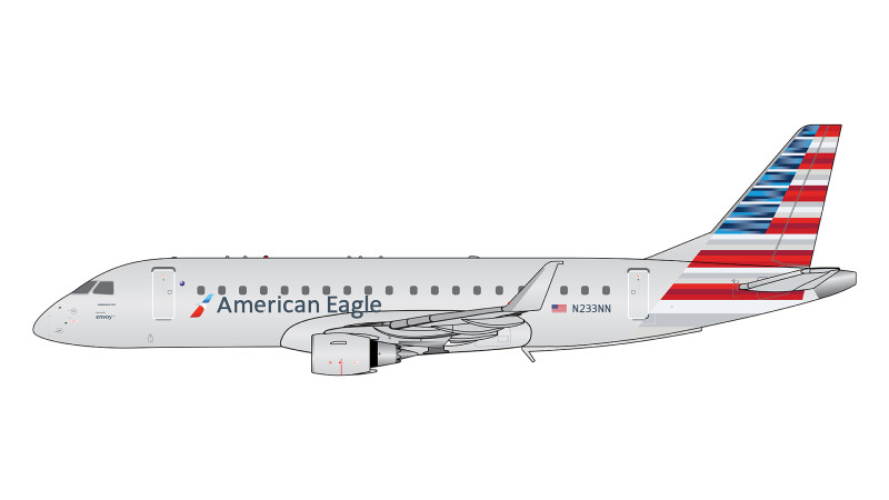 GeminiJets GJAAL2036 Embraer E-175LR American Eagle / Envoy Air N233NN Scale 1/400