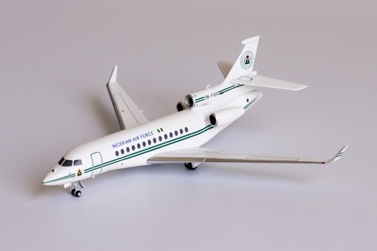 NG Model Falcon 7X Nigeria Air Force 5N-FGV Scale 1/200