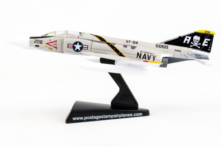 POSTAGE STAMP McDonnell F-4 Phantom II &quot;Jolly Rogers&quot; VFA-84 Scale 1/155