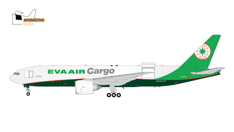 Gemini G2EVA950 Boeing 777-200LRF EVA Air Cargo Interactive Series B-16781 Scale 1/200