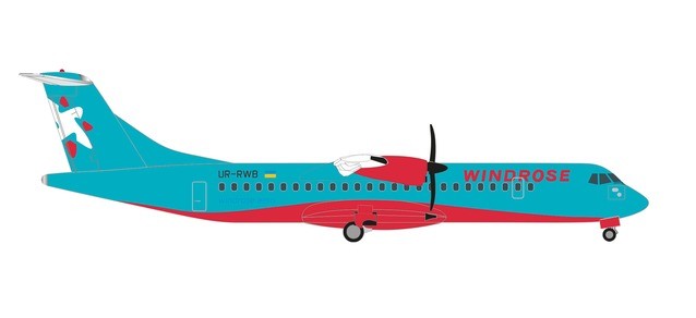 Herpa 535489 Windrose Aviation ATR-72-600 &ndash; UR-RWB