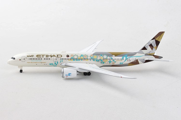 Herpa 535748 Etihad Airways Boeing 787-9 Dreamliner...