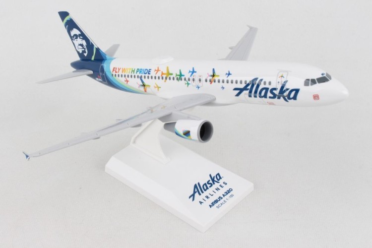 Skymarks Airbus A320 Alaska Airlines &quot;Fly with Pride&quot; N854VA Scale 1/150