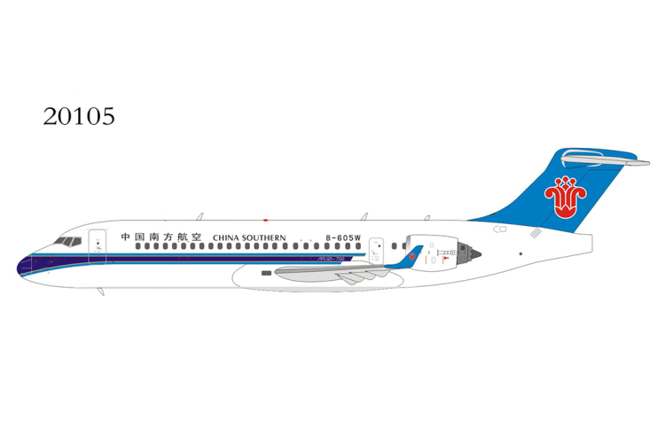 NG Model 20105 Comac ARJ21-700 China Southern Airlines B-605W Scale 1/200
