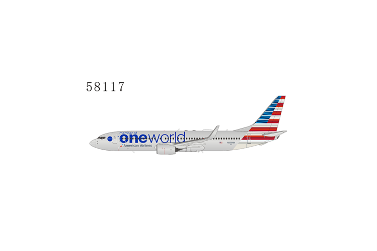 NG Model Boeing 737-800 American Airlines &quot;onerworld livery&quot; N838NN Scale 1/400