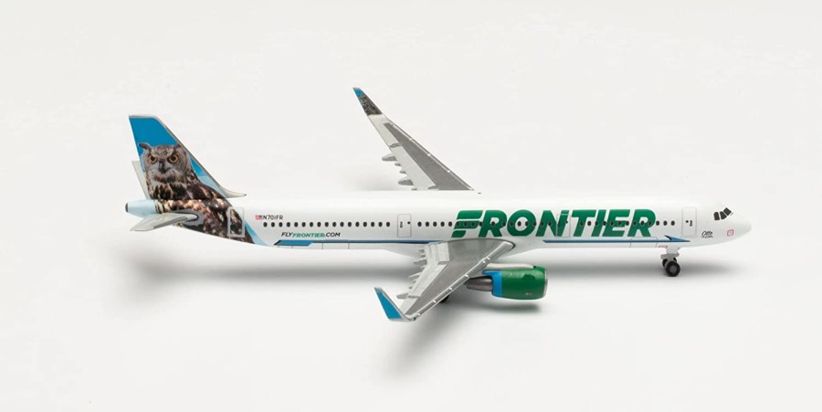 Herpa 535830 Frontier Airlines Airbus A321 &ndash; N701FR &ldquo;Otto the Owl&rdquo;