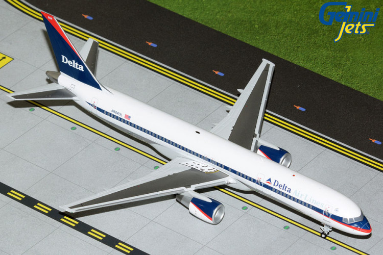 GeminiJets G2DAL964 Boeing 757-200 Delta Air Lines &quot;interim&quot; livery, polished belly N604DL Scale 1/200