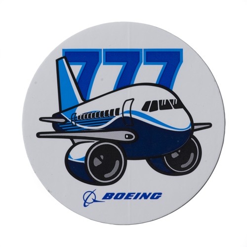 Boeing Pudgy 777 Sticker